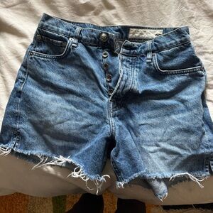 Rag & bone vintage cut off high rise midi shorts